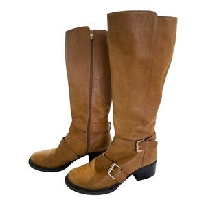 BCBG Marisol Cognac
Stardust Leather Tall Boots -
Size 11B